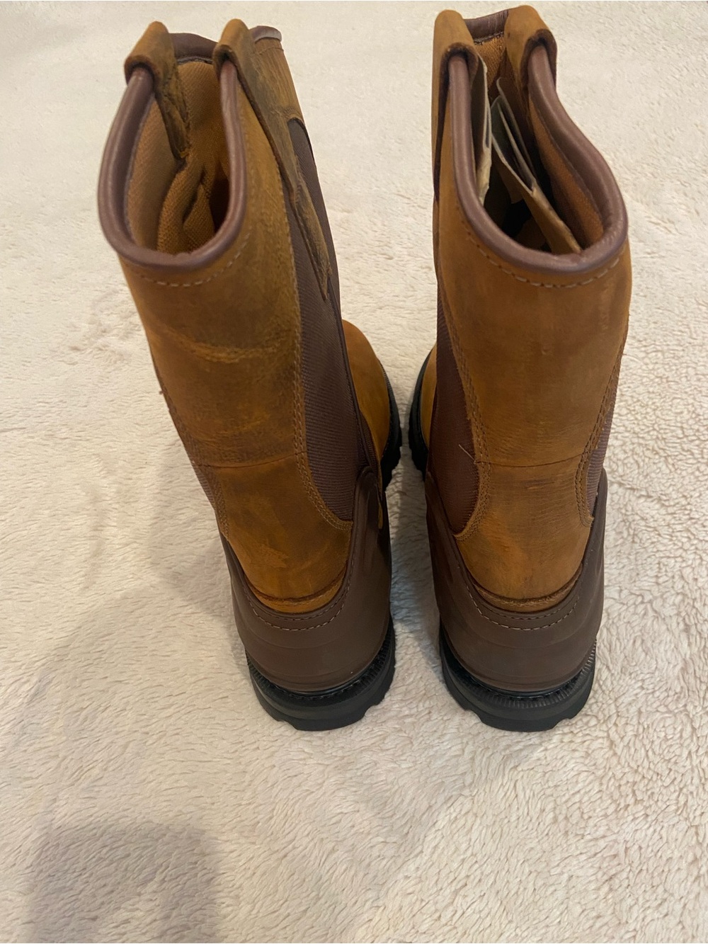 Carhartt Heritage Waterproof Steel Toe Wellington Work Boots Men’s 11 Wide - Picture 8 of 16
